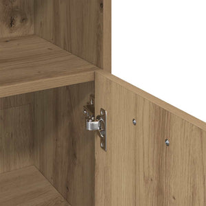 vidaXL Armadietto Bagno Artigianale 30x30x95 cm in Legno Multistrato