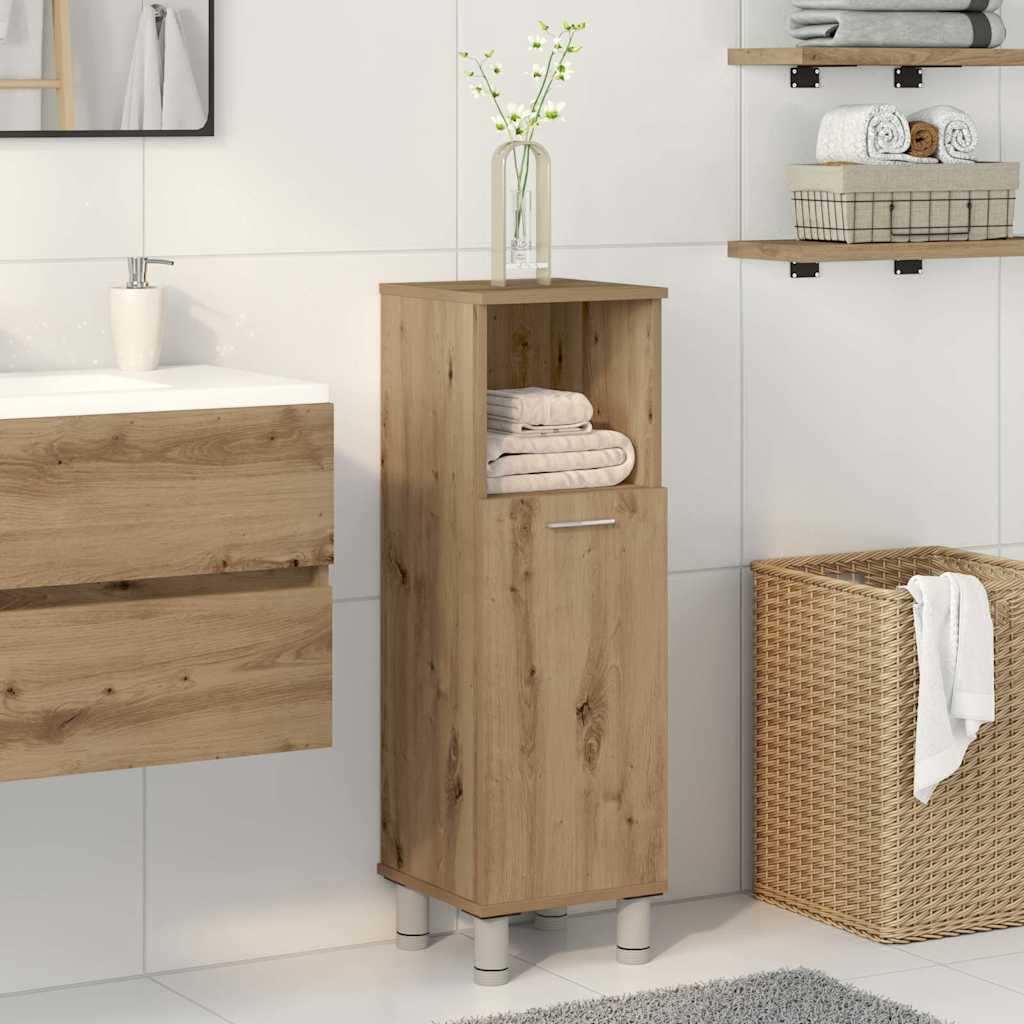Armadietto Bagno Artigianale 30x30x95 cm in Legno Multistrato 856138