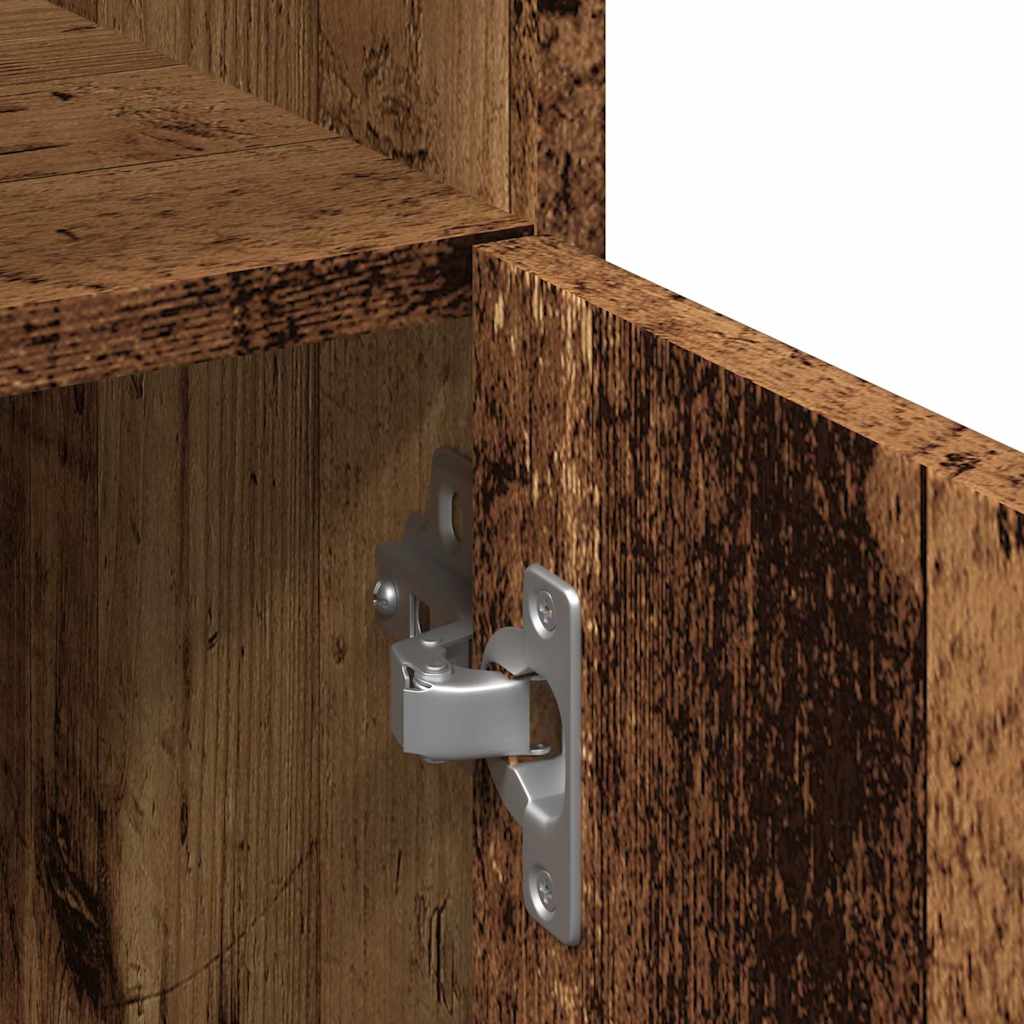 Mobile da Bagno Legno Antico 30x30x179 cm in Legno Multistrato 856140