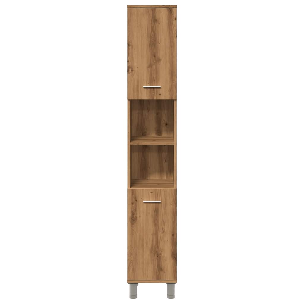 Mobiletto da Bagno Rovere Artigianale Legno Multistrato 856141