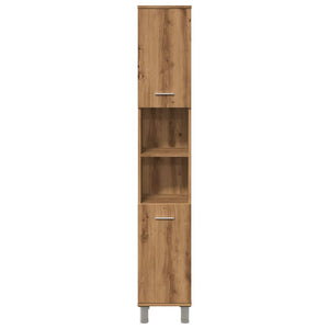 Mobiletto da Bagno Rovere Artigianale Legno Multistrato 856141
