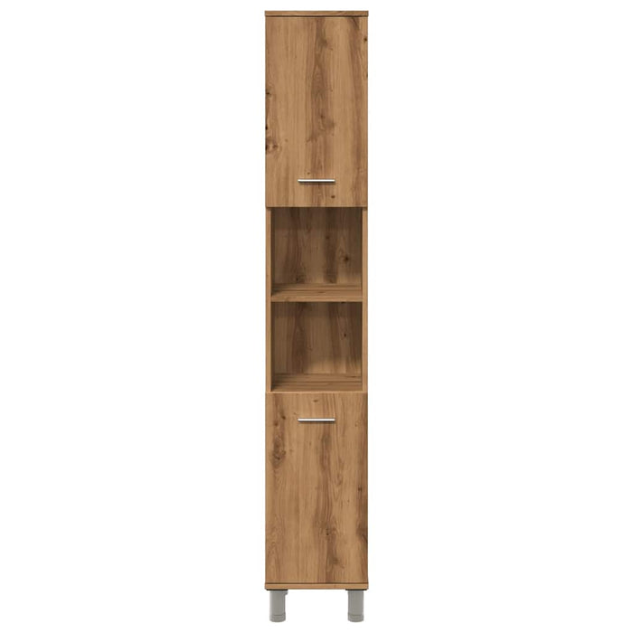 Mobiletto da Bagno Rovere Artigianale Legno Multistrato 856141