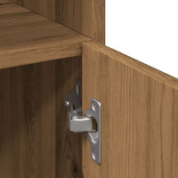 Mobiletto da Bagno Rovere Artigianale Legno Multistrato