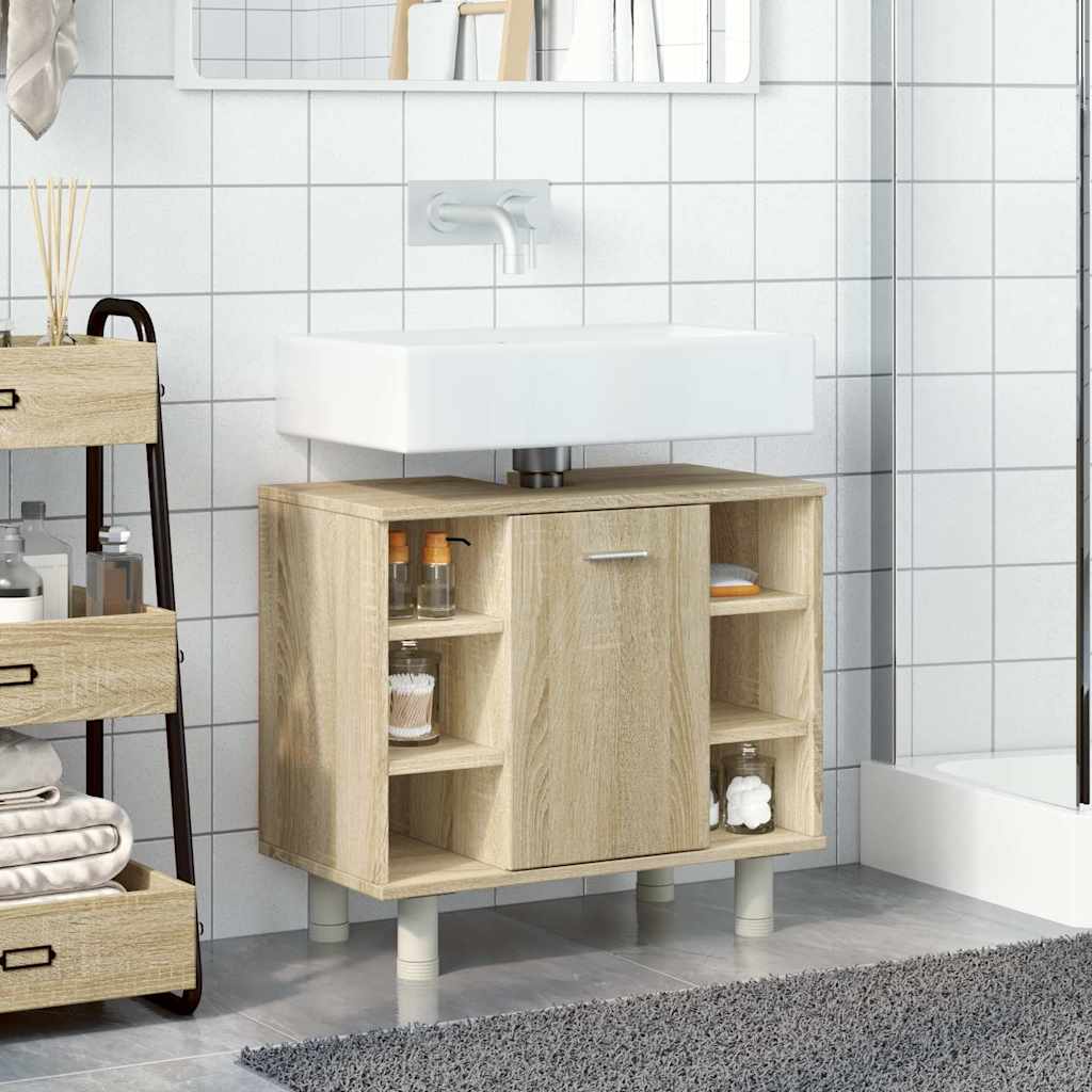Mobile da Bagno Rovere Sonoma 60x32x53,5cm in Legno Multistrato 856142