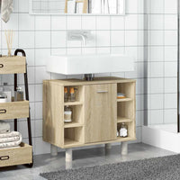 Mobile da Bagno Rovere Sonoma 60x32x53,5cm in Legno Multistrato
