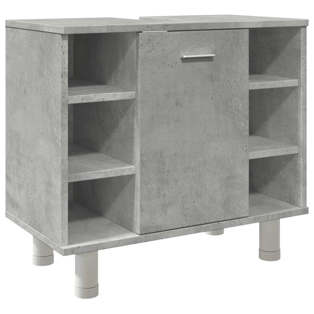 Mobile da Bagno Grigio Cemento 60x32x53,5 cm Legno Multistrato