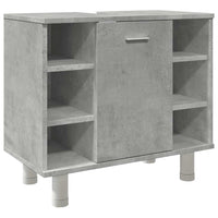 Mobile da Bagno Grigio Cemento 60x32x53,5 cm Legno Multistrato