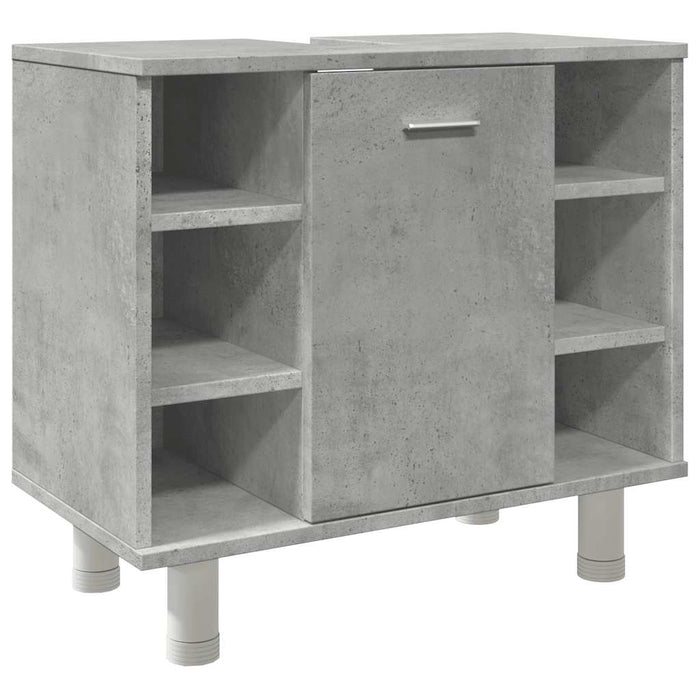 Mobile da Bagno Grigio Cemento 60x32x53,5 cm Legno Multistrato 856143