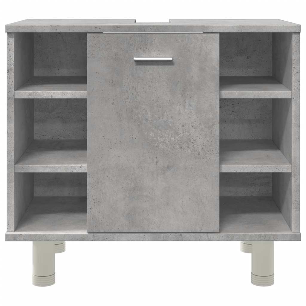 Mobile da Bagno Grigio Cemento 60x32x53,5 cm Legno Multistrato