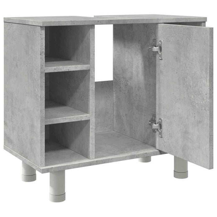 Mobile da Bagno Grigio Cemento 60x32x53,5 cm Legno Multistrato