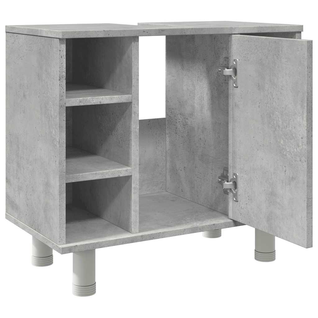 Mobile da Bagno Grigio Cemento 60x32x53,5 cm Legno Multistrato 856143