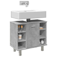 Mobile da Bagno Grigio Cemento 60x32x53,5 cm Legno Multistrato