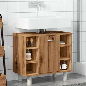 vidaXL Armadietto Bagno Artigianale 60x32x53,5 cm Legno Multistrato