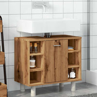 Armadietto Bagno Artigianale 60x32x53,5 cm Legno Multistrato 856145