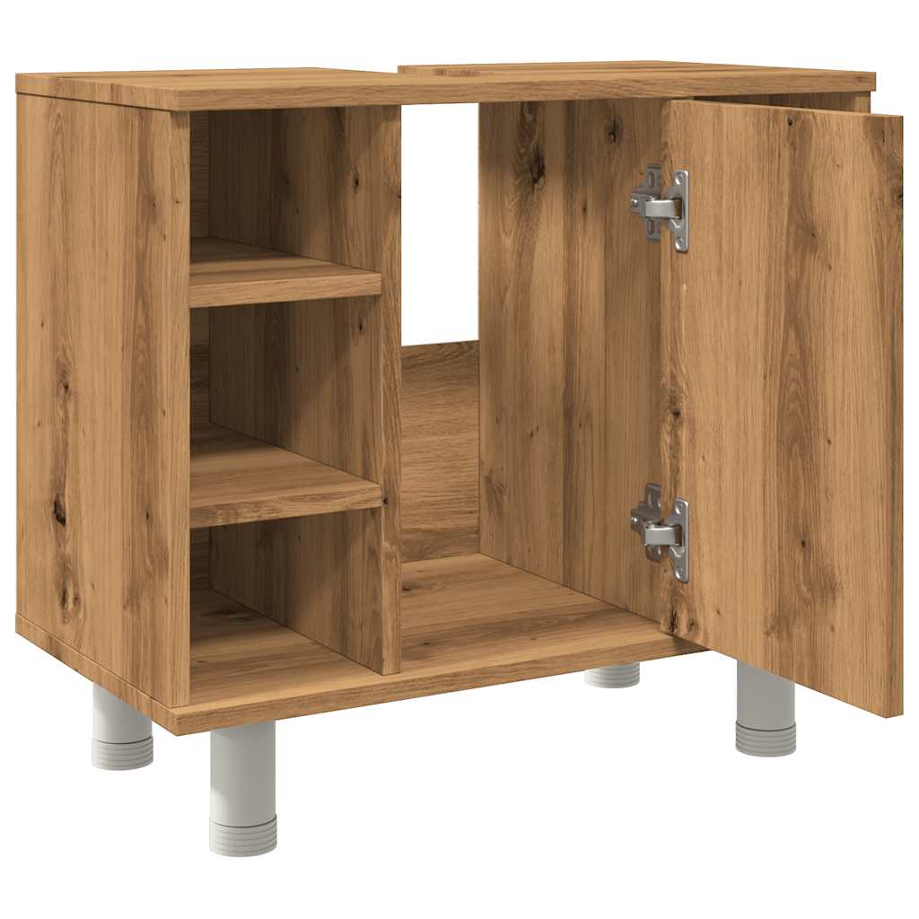 vidaXL Armadietto Bagno Artigianale 60x32x53,5 cm Legno Multistrato