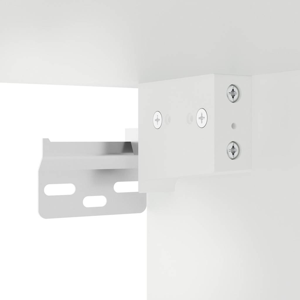 Pensile da Cucina con Anta in Vetro Grigio Cemento 60x31x60 cm 856166