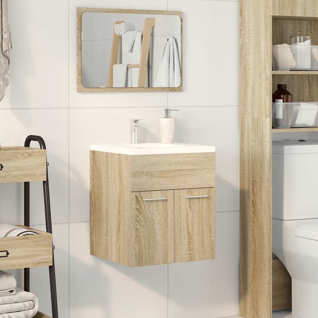 vidaXL Mobile Lavabo Bagno Rovere Sonoma 41x38,5x46 cm in Truciolato