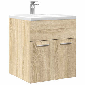 Mobile Lavabo Bagno-Armadietto da bagno Rovere Sonoma 41x38,5x46 cm in Truciolato