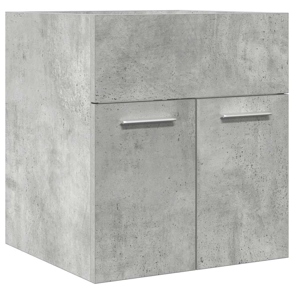 Mobile Lavabo Bagno Grigio Cemento 41x38,5x46 cm in Truciolato