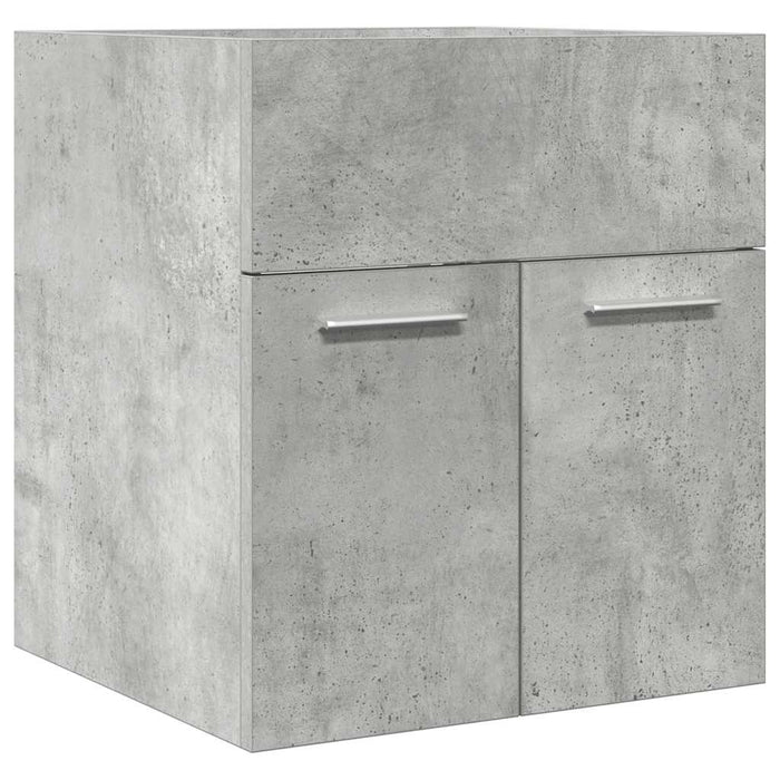 Mobile Lavabo Bagno Grigio Cemento 41x38,5x46 cm in Truciolato