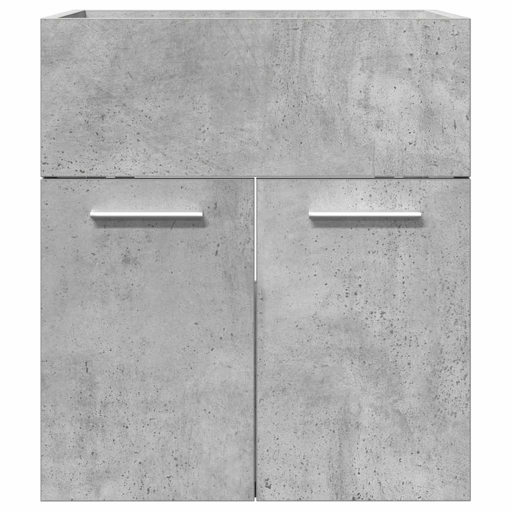 Mobile Lavabo Bagno Grigio Cemento 41x38,5x46 cm in Truciolato