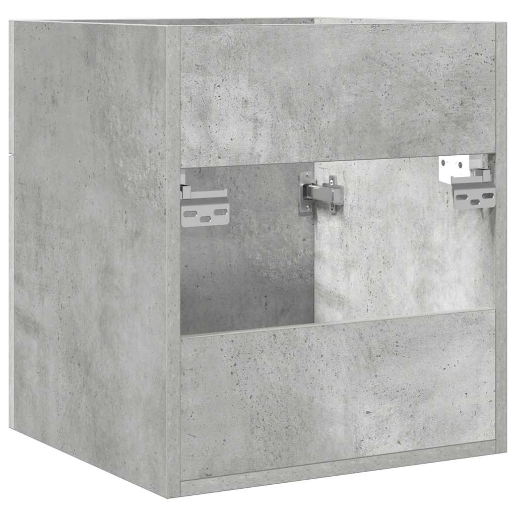 Mobile Lavabo Bagno Grigio Cemento 41x38,5x46 cm in Truciolato