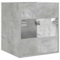 Mobile Lavabo Bagno-Armadietto da bagno Grigio Cemento 41x38,5x46 cm in Truciolato