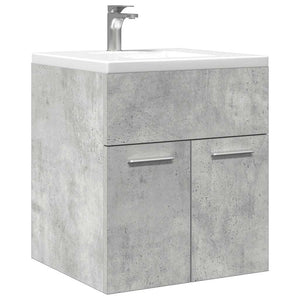 Mobile Lavabo Bagno Grigio Cemento 41x38,5x46 cm in Truciolato 856204