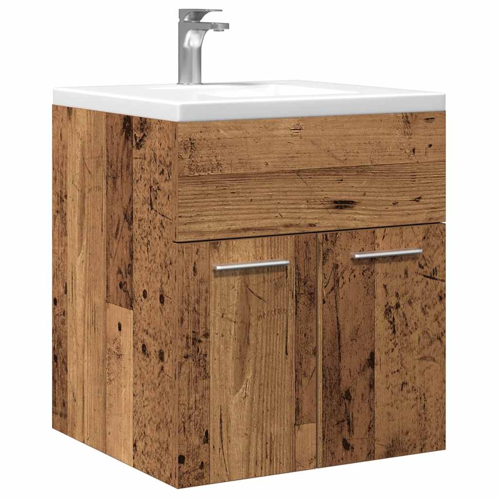 Mobile da Bagno Legno Antico 41x38,5x46 cm in Truciolato