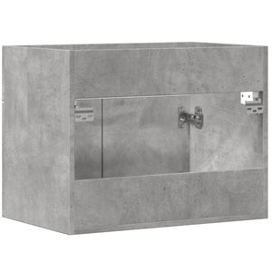Mobile Sottolavabo-Armadietto da bagno Grigio Cemento 60x38,5x46 Legno Multistrato