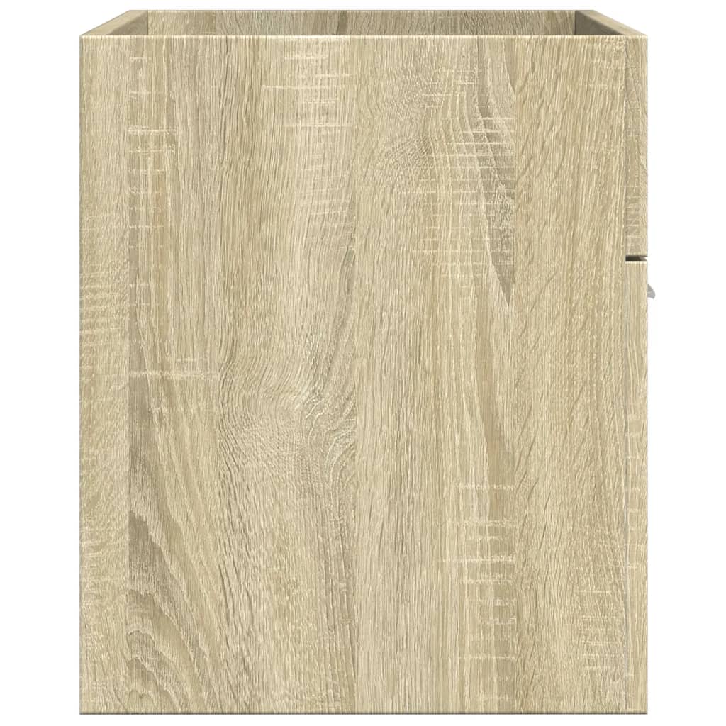 Mobile Sottolavabo-Armadietto da bagno Rovere Sonoma 80x38,5x46cm Legno Multistrato