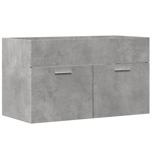 Mobile Sottolavabo Grigio Cemento 80x38,5x46 cm Multistrato