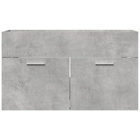 Mobile Sottolavabo Grigio Cemento 80x38,5x46 cm Multistrato