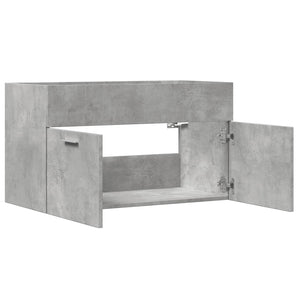 Mobile Sottolavabo Grigio Cemento 80x38,5x46 cm Multistrato