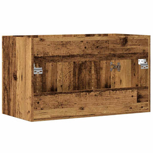 Mobile da Bagno Legno Antico 80x38,5x46 cm Legno Multistrato