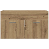 Mobile Lavabo Bagno Artigianale 80x38,5x46 cm Legno Multistrato