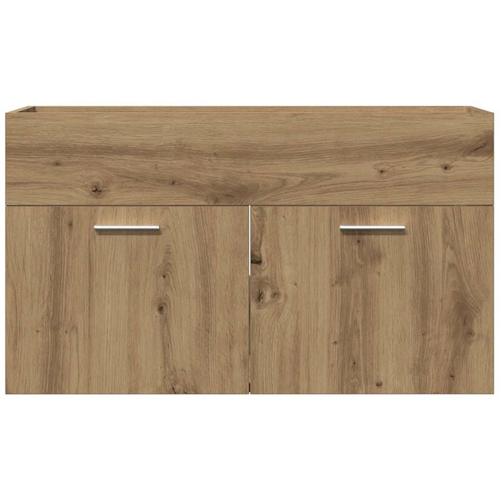 Mobile Lavabo Bagno Artigianale 80x38,5x46 cm Legno Multistrato