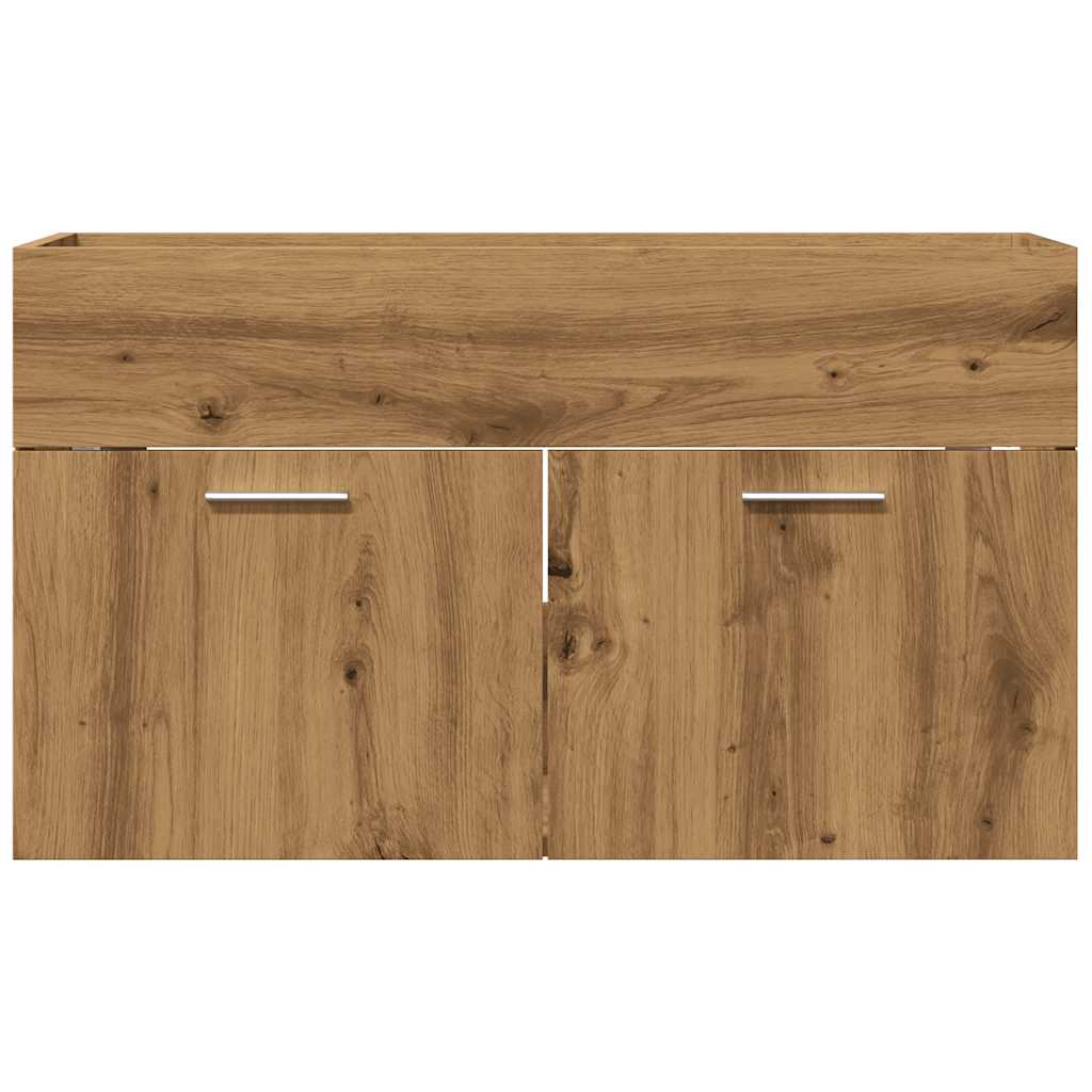 Mobile Lavabo Bagno Artigianale 80x38,5x46 cm Legno Multistrato 856212