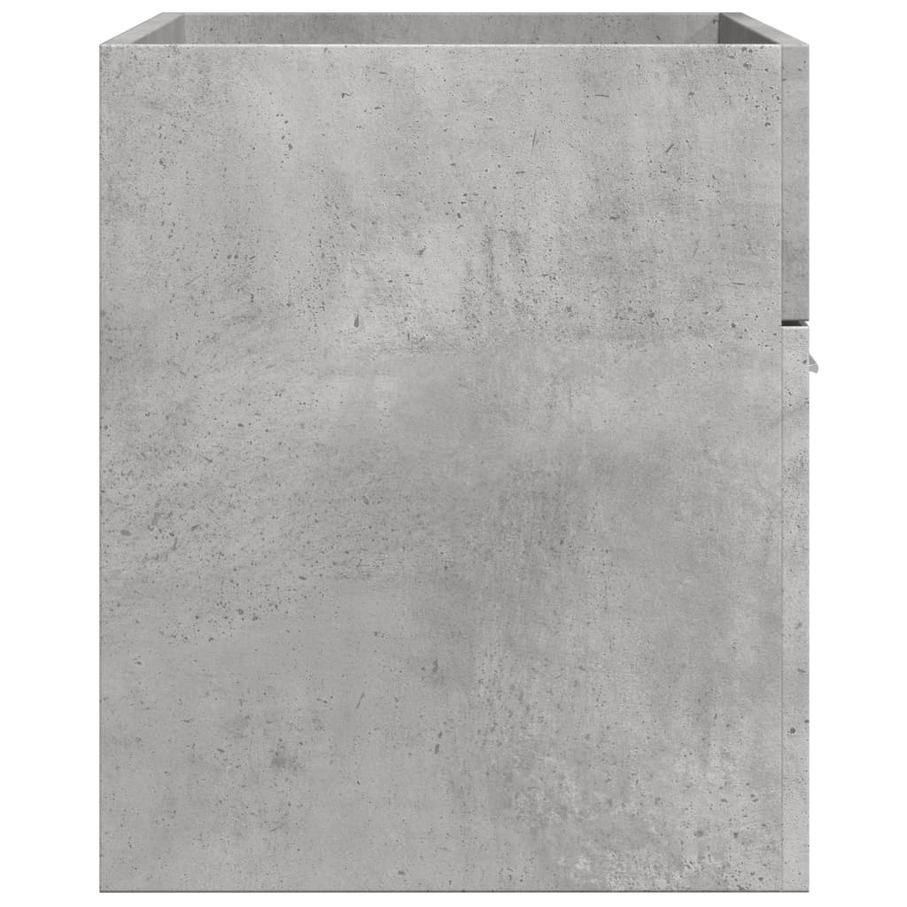 vidaXL Mobile Lavabo Bagno Grigio Cemento 90x38,5x46 cm Multistrato