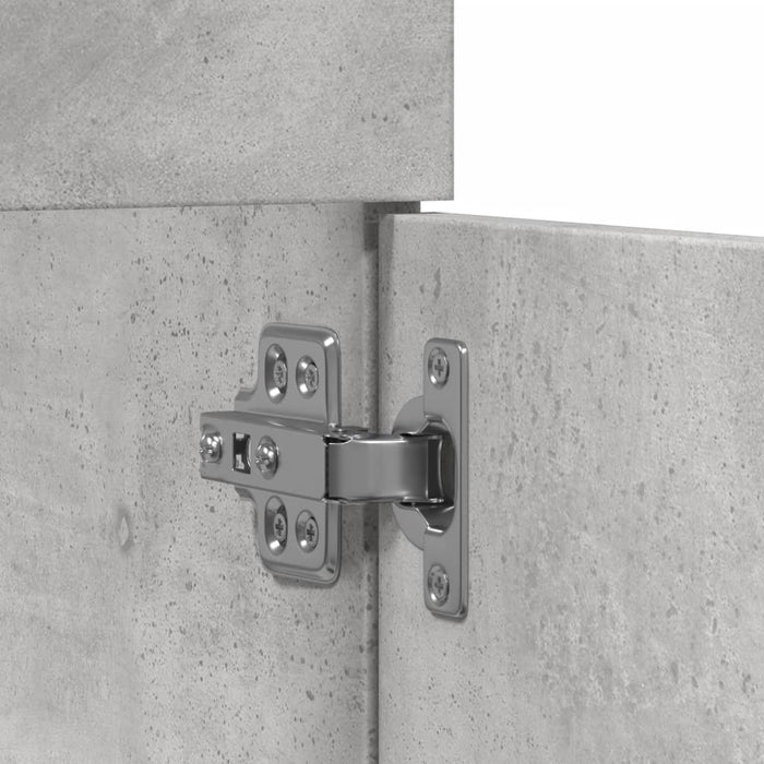Mobile Lavabo Bagno-Armadietto da bagno Grigio Cemento 90x38,5x46 cm Multistrato