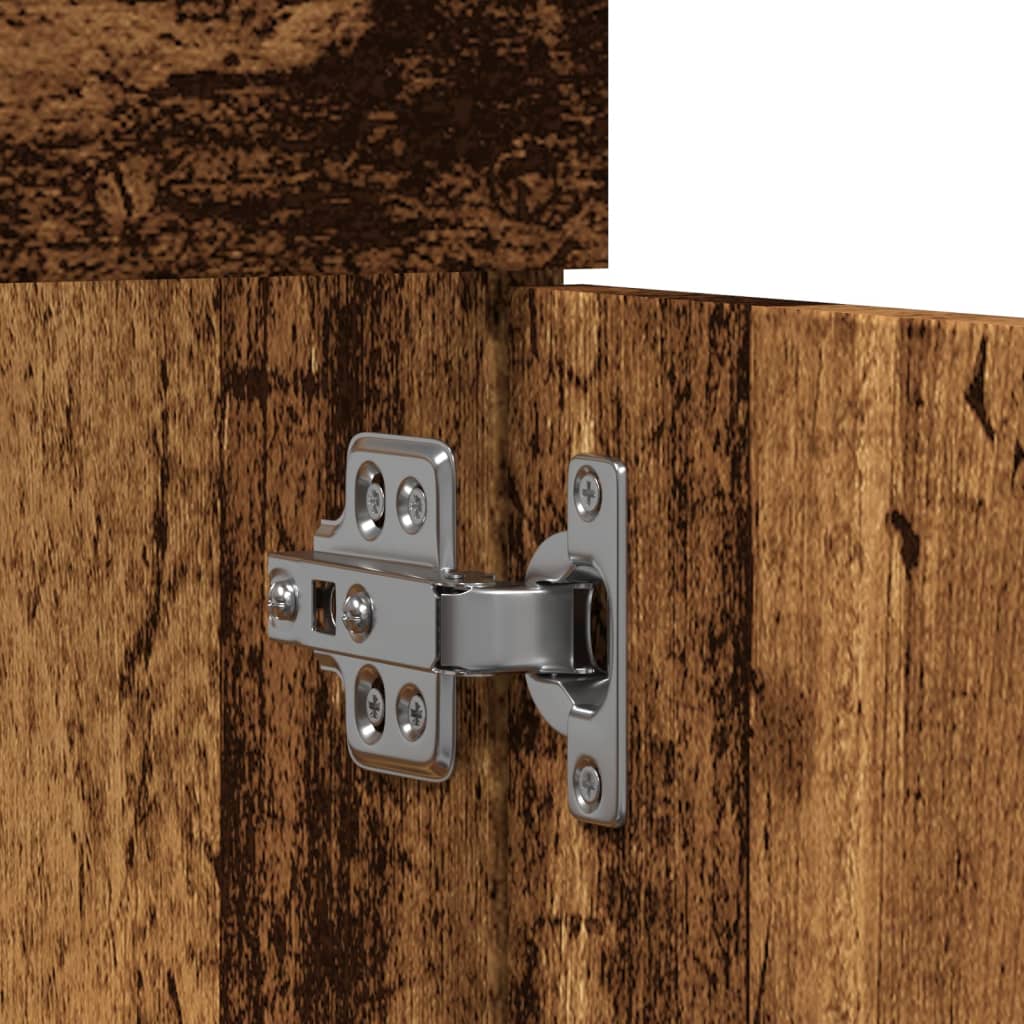 vidaXL Mobile Lavabo Bagno Legno Antico 90x38,5x46 cm Multistrato