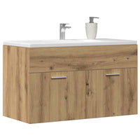 Mobile Lavabo Bagno Rovere Artigianale 90x38,5x46cm Multistrato 856216