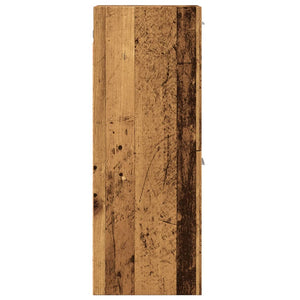 Mobile Pensile da Bagno Legno Antico 30x30x80 cm in Truciolato