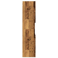 Mobile Pensile da Bagno Legno Antico 30x30x130 cm in Truciolato 856221