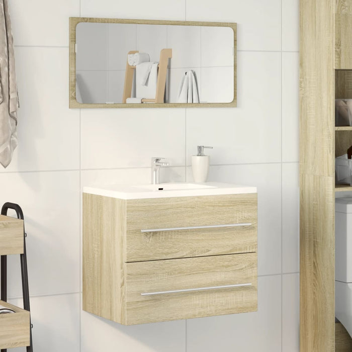 vidaXL Mobile Lavabo Rovere Sonoma 60x38,5x48 cm in Legno Multistrato