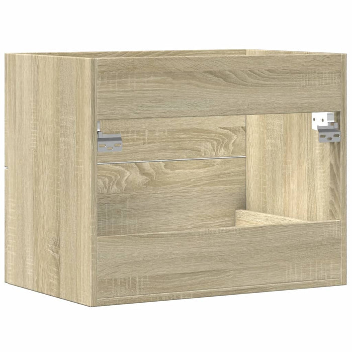 Mobile Lavabo-Armadietto da bagno Rovere Sonoma 60x38,5x48 cm in Legno Multistrato