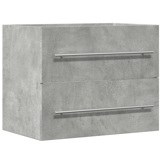 Mobile Lavabo Grigio Cemento 60x38,5x48 cm in Legno Multistrato