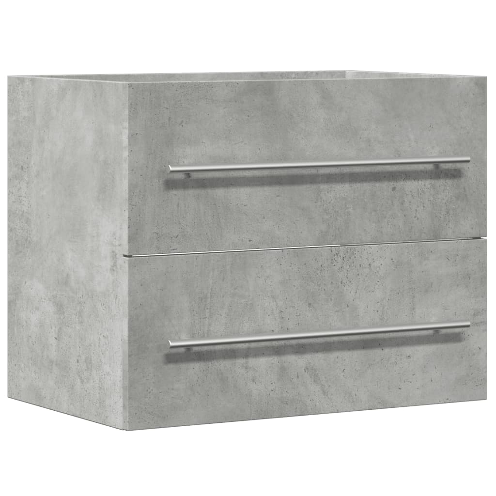 Mobile Lavabo Grigio Cemento 60x38,5x48 cm in Legno Multistrato 856224