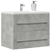 Mobile Lavabo-Armadietto da bagno Grigio Cemento 60x38,5x48 cm in Legno Multistrato