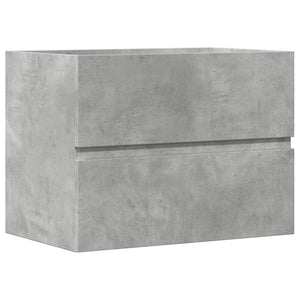 vidaXL Armadietto da Bagno Grigio Cemento 60x38,5x45cm in Truciolato